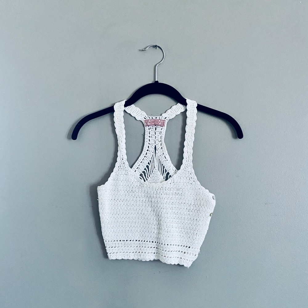 Pull & Bear Crochet Crop Top